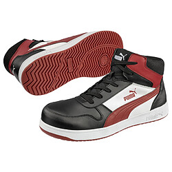 Chaussure de sécurité Frontcourt noir blanc rouge S3L P 43 PUMA 630050201000043
