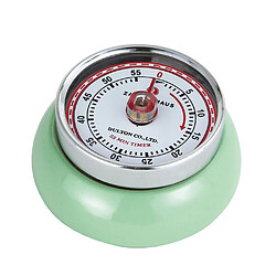 Minuteur speed verte menthe Minuteur aimanté Vert Pâle ZASSENHAUSS - Design rétro, corps métal, cycle 55 min