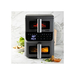 Avis Friteuse sans huile - DOMO - Airfryer DO550FR - Double cuve 3.5 L + 6,5 L - 10 programmes - 2500 W