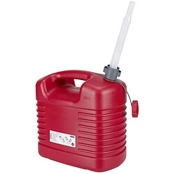 Jerrycan carburant en plastique 20L avec bec flexible PRESSOL 21 137