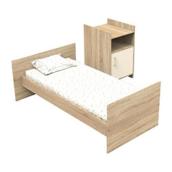 Avis Lit combiné - 120 x 60 cm - Evolutif en 90 x 190 cm - CHARLIE - SAUTHON - Creme