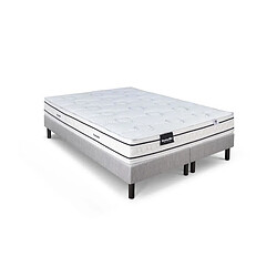 Ensemble matelas sommier 180x200 (2x90)marque DUNLOPILLO Hauteur 21 cm- Latex -7 zones -...