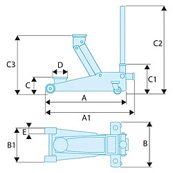 Avis Cric rouleur FACOM DL.3CLP - compact - extra-plat - 2 tonnes