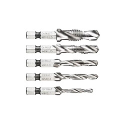 Pack de 5 forêts à tarauder DEWALT DT50060-QZ (M4, M5, M6, M8, M10)