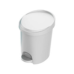 POUBELLE A PEDALE STEPY 6L BLANC EDA - 10627 BL