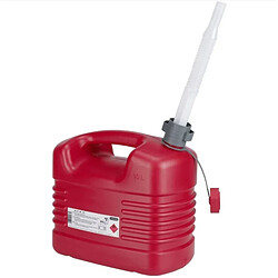 Jerrycan carburant en plastique 10L avec bec flexible PRESSOL 21 133