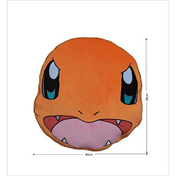 Avis Coussin 3D Premium Pokémon Visage de Salamèche, Microfibre, 40 cm
