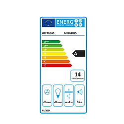 Hotte casquette 60cm 230m3/h inox - GHC620SS - GLEM GAS