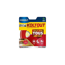 Ruban adhésif double face - CYANOLIT - Ruban extra fin - Ultra fin - Haute adhérence - Discret et résistant