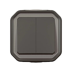 PLEXO DOUBLE INTERRUPTEUR ANTHRACITE LEGRAND - 070062