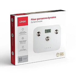 Acheter Pese-personne impédancemetre dynamo - LIVOO - DOM465W - Sans pile - 6 indicateurs - Max ...