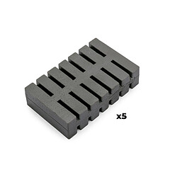 Emuca 8259820 Lot de 5 pastilles anti odeurs pour couvercle de conteneur Recycle, Odeur de citron, Plastique