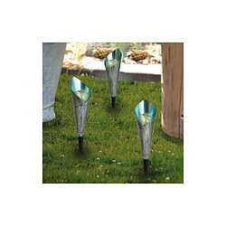 BORNE SOLAIRE DESIGN METAL ET VERRE X3 EZSOLAR - GL1030EZ