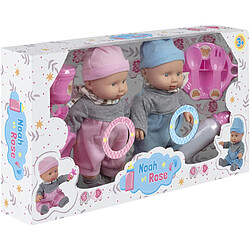 Ss Marque Poupons jumeaux 6 sons et accessoires A2502260