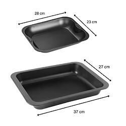 Acheter Zenker plats à four rectangulaires - Noir