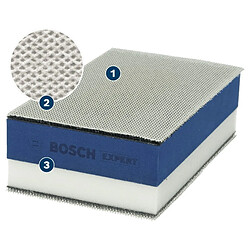 Cale de ponçage bi matière M480 réticulé + 5 feuilles BOSCH EXPERT 2608901635