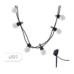 Guirlande lumineuse solaire - LUMISKY - PARTY MILKY SOLAR - 5.70 m - 8 modes - 10 globes blanc chaud LED