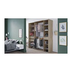 Kit dressing extensible - MIAMI - Chene Kronberg - 191,8 x 50 x 204,5 cm - DEMEYERE