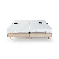 Avis WEBED Ensemble relaxation matelas + sommiers électriques 2x80x200cm - Mousse - Ferme - TALCA F...