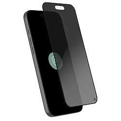 Force Glass Protège Écran pour iPhone 17 Pro Max en Verre Organique Anti-espion 2.5D Noir transparent
