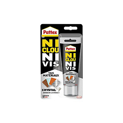 Pattex Ni Clou Ni Vis Crystal colle - Transparent