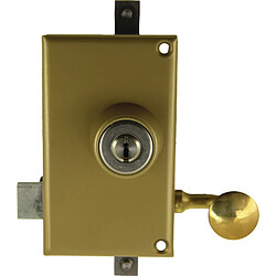 Serrure 3 points KESO 8000 verticale à tirage cylindre 45 mm gauche sans tringle JPM 510000 92 2AFB