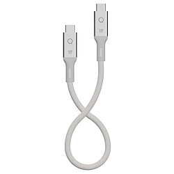 LinQ Câble USB4 USB-C vers USB-C 0.3m Série Procable Transfert Ultra Rapide Gris clair