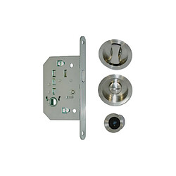 Kit serrure porte coulissante - Inox