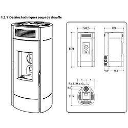Acheter Poele a granulés - INVICTA - Lodi 6 - Etanche - SDC WIFI - Noir