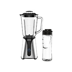 Blender - JOCCA - 350 W - Bol en verre 1 L + Bouteille 600 ml - Noir