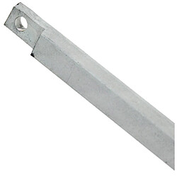 Tringle carré en applique 10x10x2500mm acier zingué FUHR VQV10V25