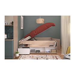 Avis PARISOT ODYSSEE - Lit coffre 140x190/200 - Chêne et blanc