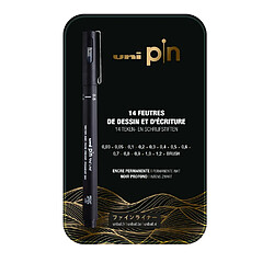 Uni-ball Boîte de 14 feutres Uniball Uni Pin