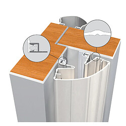 Protection anti pince doigts Euro Pare Doigt Plus longueur 198cm joints 90 et 90mm noir ELLEN – 805404198