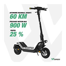 Avis Trottinette électrique - WISPEED - SUVPILOT 480 - 900 W max - 10'' - 18Ah 48 V