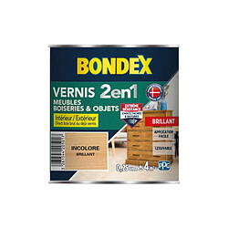 VERNIS INCOLORE BRILLANT 250ML BONDEX - 420501