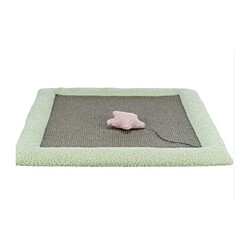Junior matelas griffoir - TRIXIE - 47 x 47 cm - Gris / Menthe