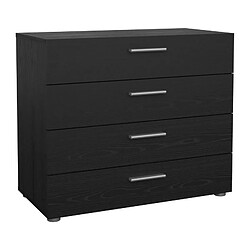Ss Marque Commode 4 tiroirs - Noir