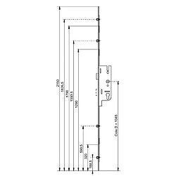 Avis Crémone à larder EUROPA axe 40mm 2 galets carré 7 longueur 2150mm FERCO 6 33166 06 0 1