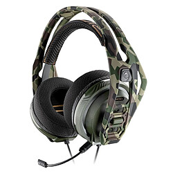 Casque gaming filaire Circum auriculaire Plantronics RIG 400HA Camouflage forêt