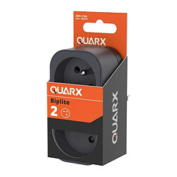 Ss Marque Biplite - QUARX - 2P 16A - Noir et gris anthracite, conforme NF