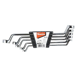 Makita jeu de clés polygonales - 5 pièces Jeu de clés polygonales - contre-coudées - douille 6 pans - acier - usage professionnel