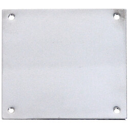 Plaque de propreté 50x50mm chromée poli HERACLES 251403