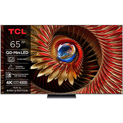 TV QD Mini LED Tcl 65C89K 164 cm 4K UHD 2025 Aluminium brossé