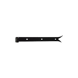 Afbat Penture queue de carpe - Noir Penture queue de carpe - Pour portes et volets - Pose en applique - Acier - Orientation universelle