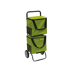 Poussette de marché 2 roues 2 sacs vert - 8210 478 - Modulobag - SIDEBAG