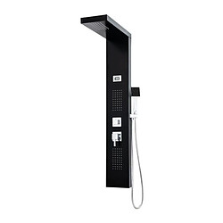 ROUSSEAU Colonne de douche Hydromassante Torquay noir - Affichage LED