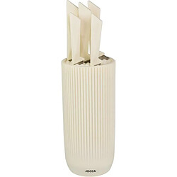 Acheter JOCCA Ensemble de 5 Couteaux - Bloc en Polypropylène - Beige