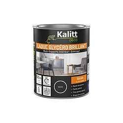 PEINTURE GLYCERO BRILLANT 0.5L NOIR KALITT DECO - 762707
