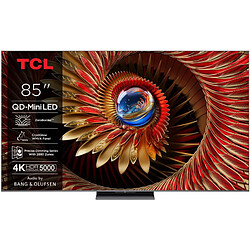 TV QD Mini LED Tcl 85C89K 215 cm 4K UHD 2025 Aluminium brossé